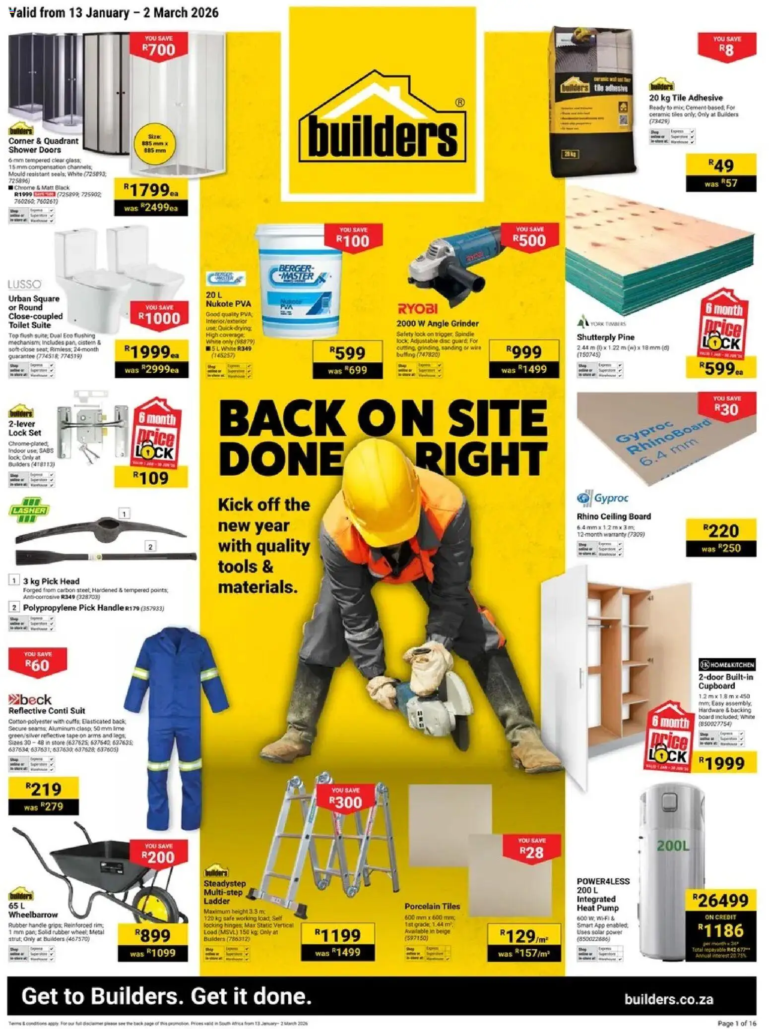 Preview of Builders flyer valid from 13/01/2026