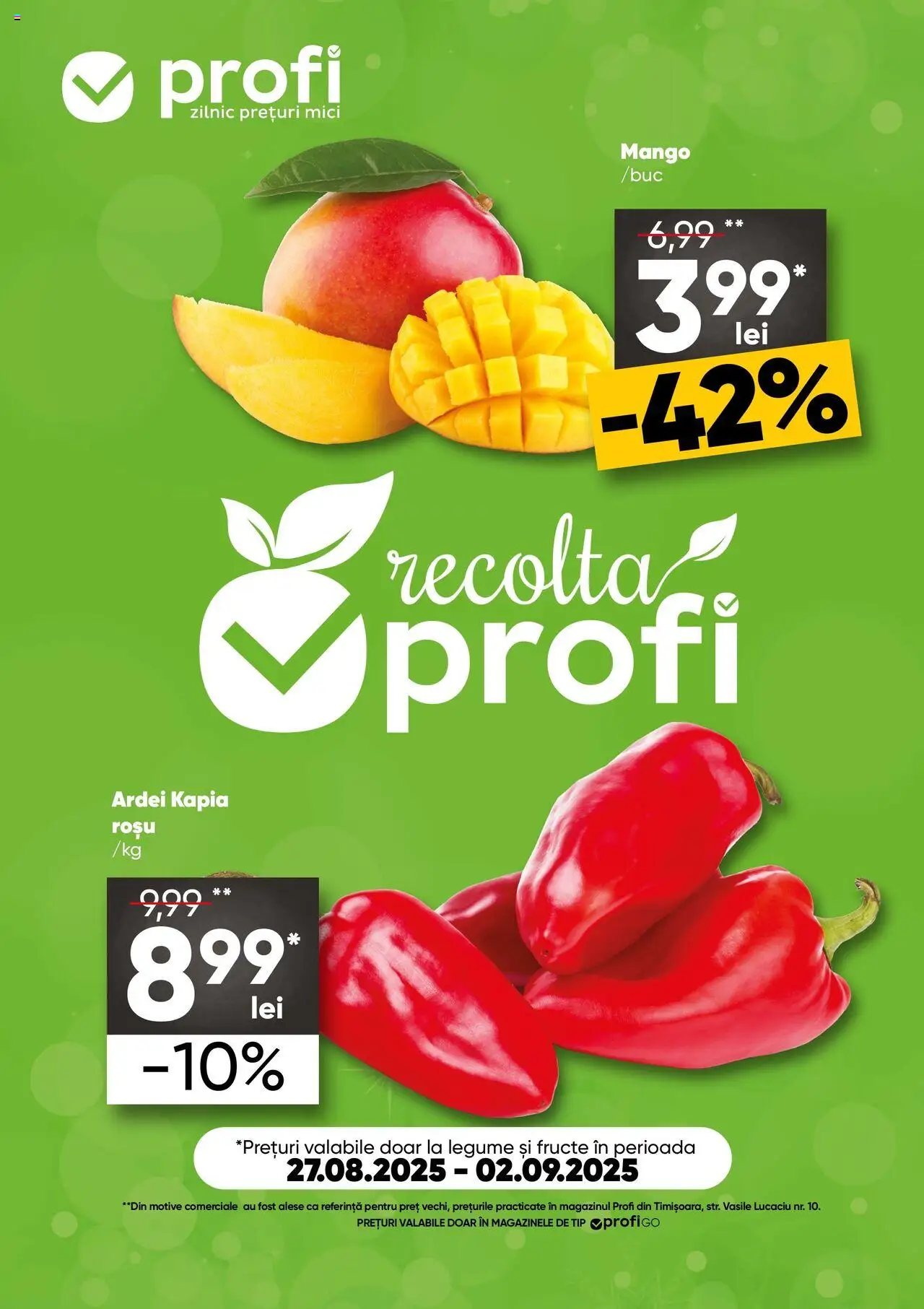 Catalog Profi nou 27.08.2025 - Oferte "Revista Fresh Go" - Pagină 1