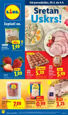 Pregled letka Lidl Katalog trgovine Lidl vrijedi od 30.03.2026