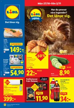 Förhandsgranska reklamblad Aktuella reklamblad Lidl från butik Lidl gäller från 27/10/2025