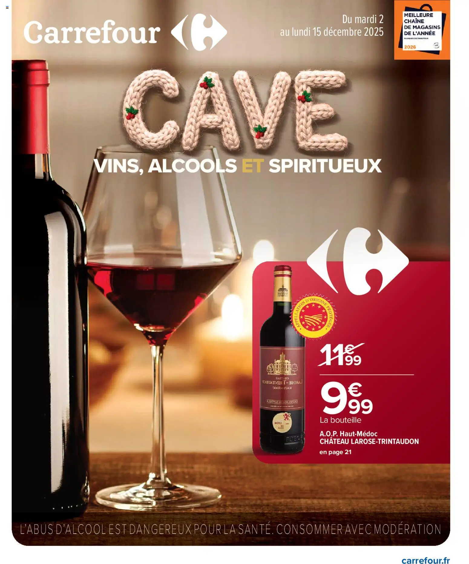Prévisualisation de Catalogue Cave: vins, alcools et spiritueux du magasin Carrefour formulaire valide 02/12/2025