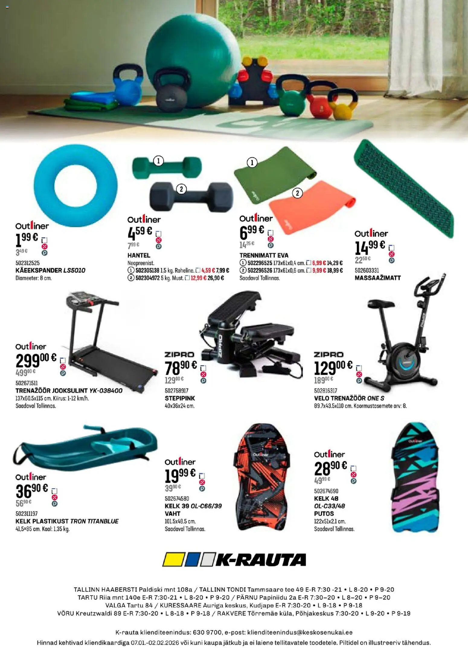 K-Rauta kliendilehe eelvaade alates 2026.01.07