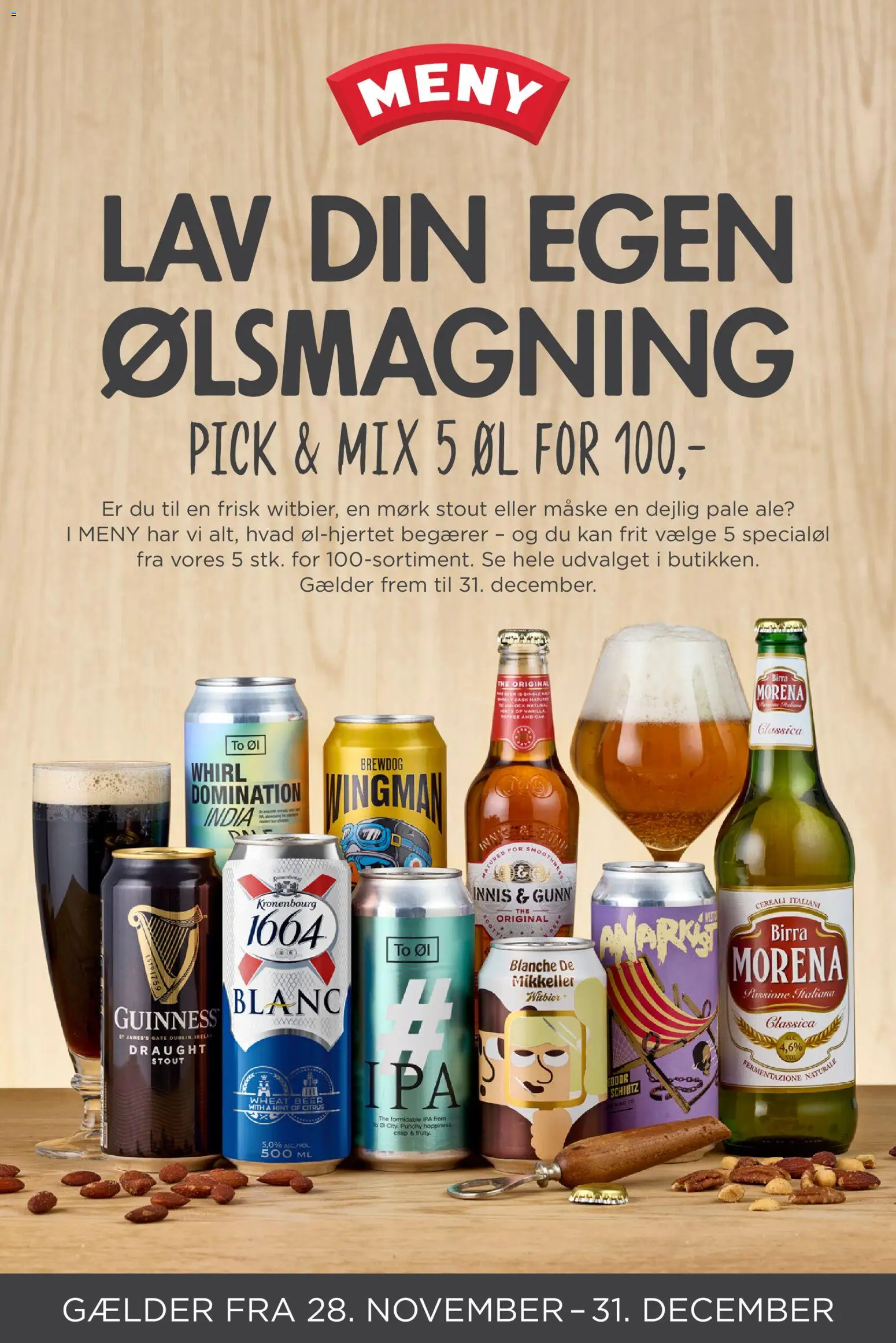 Eksempel på tilbudsavis Pick & Mix December 2025 fra butik Meny gyldig fra 28/11/2025