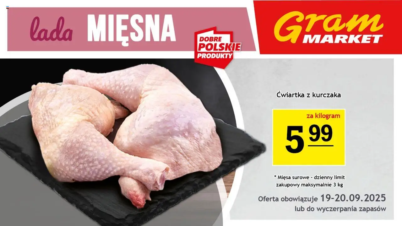 Gram Market Lada Mięsna od 17.09.2025 - Nowa Gazetka - Numer strony 1
