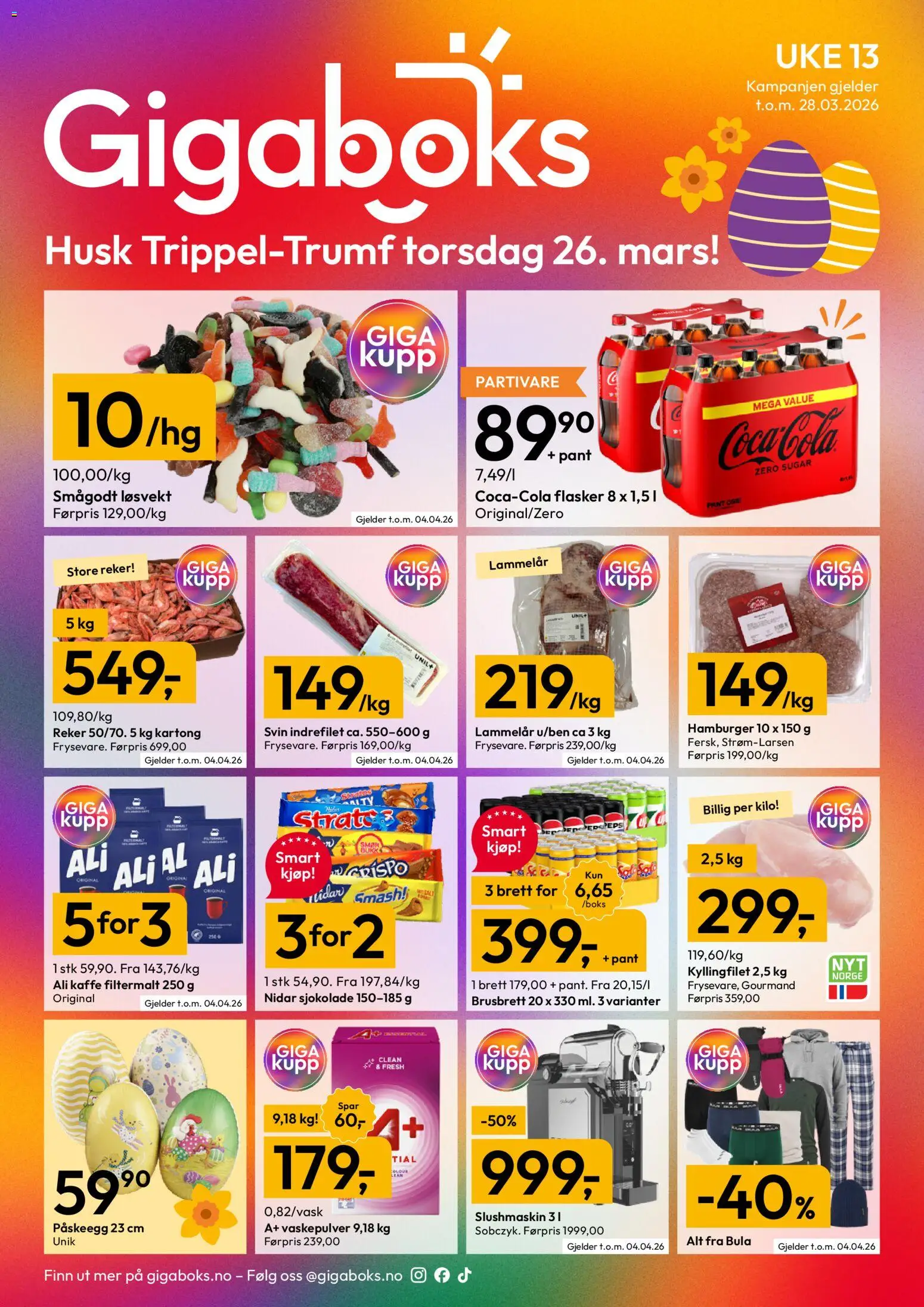 Forhåndsvis Gigaboks kundeavis fra butikk Gigaboks gyldig fra 23/03/2026