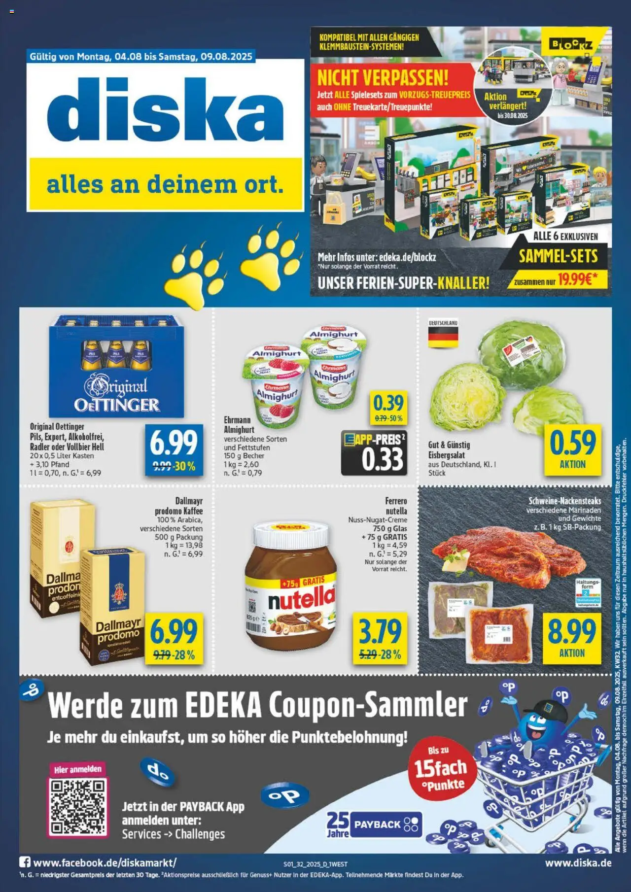 Diska diska Angebote Bayern KW32 (vom 04.08.2025 - 09.08.2025)