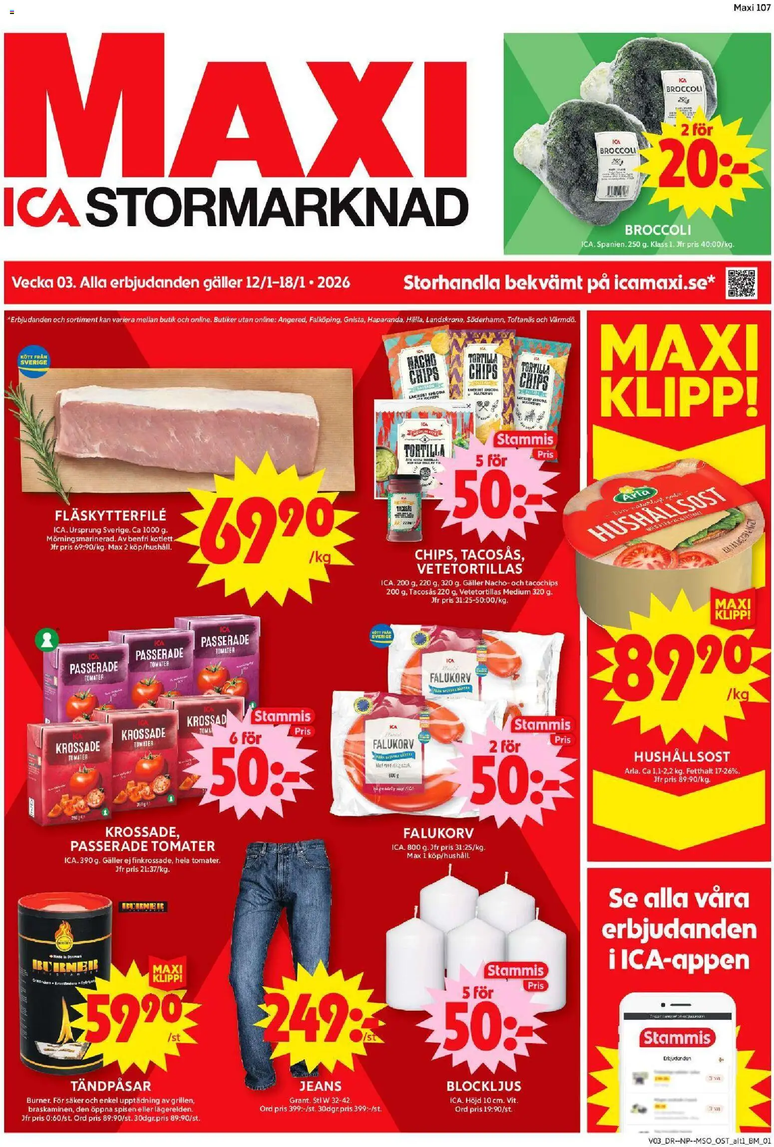 Förhandsgranska reklamblad Järfälla från butik ICA Maxi gäller från 12/01/2026