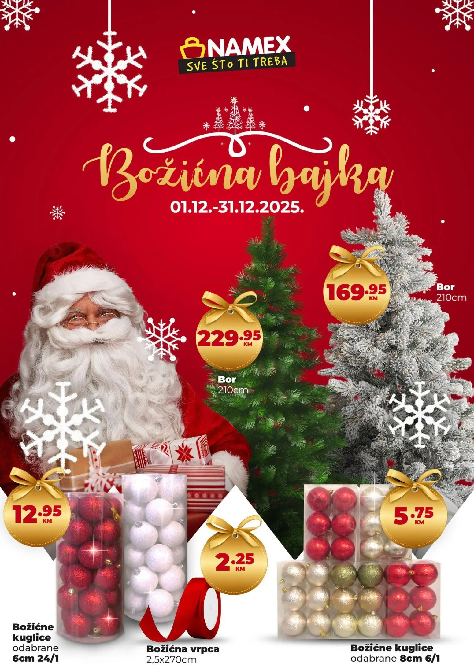 Pregled letka Katalog trgovine Namex vrijedi od 2025.12.01