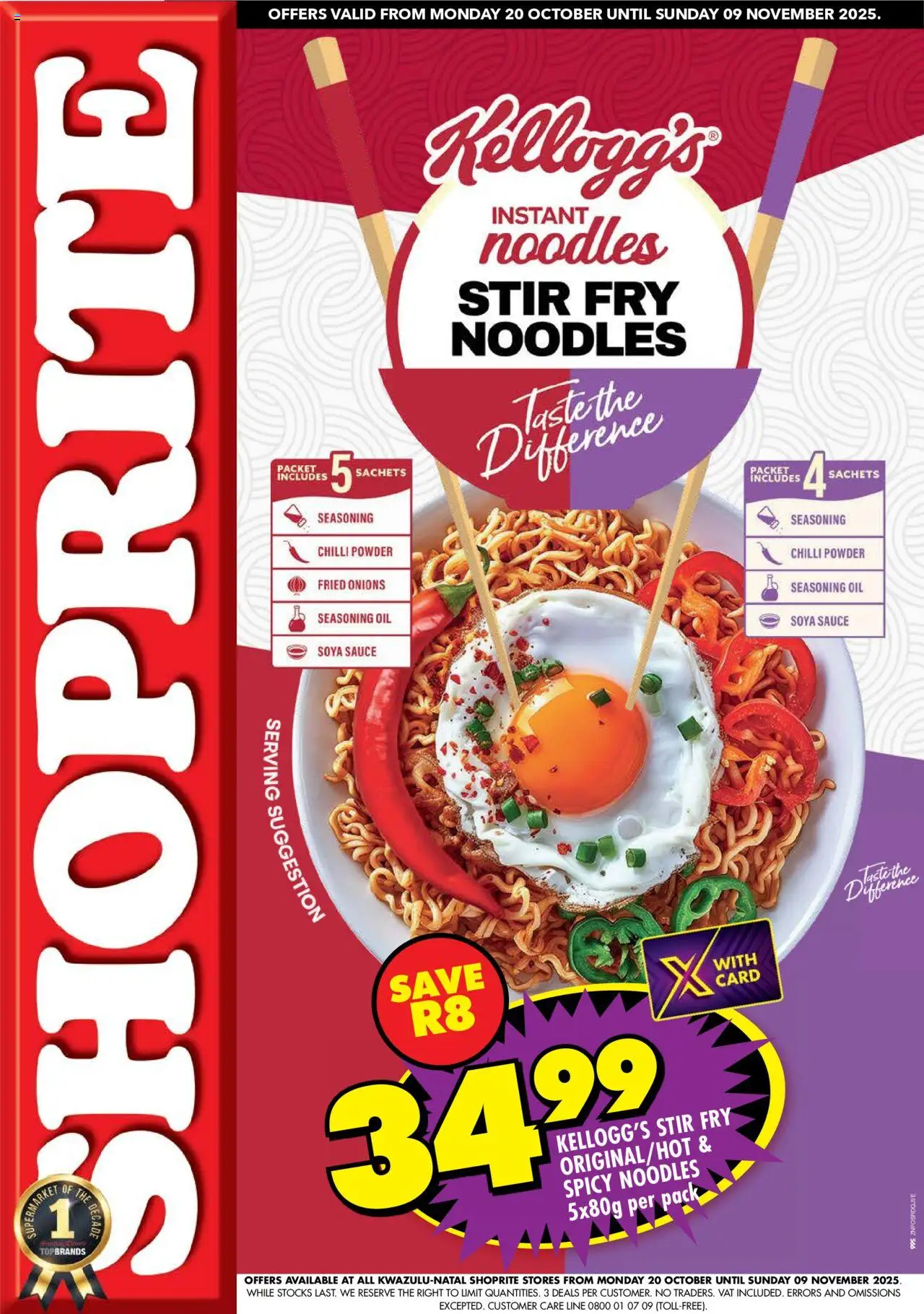 Shoprite KwaZulu-Natal - Kellogg's Promotion 20/10 - 09/11/2025 >> Catalogue