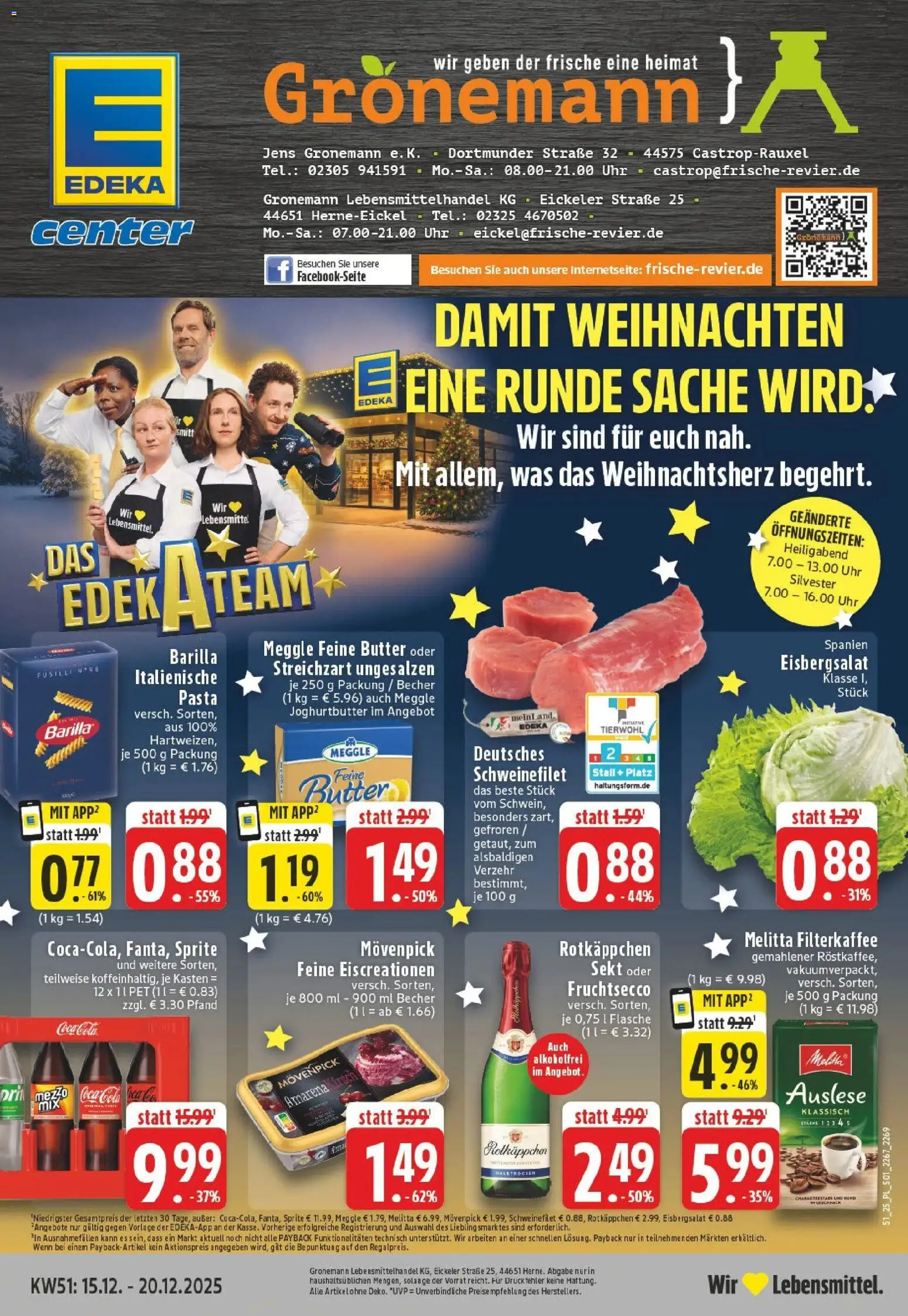 Vorschau von dem Prospekt des Geschäftes Edeka, gültig ab dem 15.12.2025