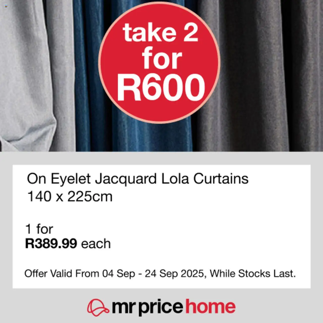 MRP Home Stack up on savings! from 04/09 - 24/09/2025 > Promotions
