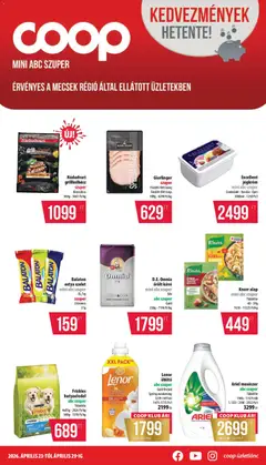 COOP - COOP - Mini & Abc & Szuper / Mecsek megtekintése, amely érvényes 2026.04.23.-től