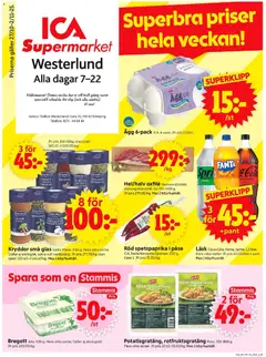 Förhandsgranska reklamblad Enköping från butik ICA Supermarket gäller från 27/10/2025