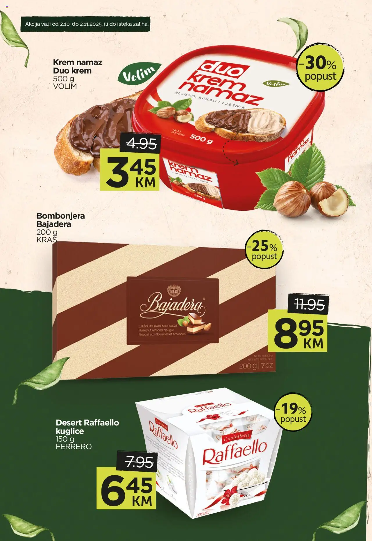 Pregled letka Katalog Akcija Crvena jabuka Gračanica trgovine Crvena jabuka vrijedi od 2025.10.02