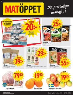 Förhandsgranska reklamblad Aktuella reklamblad Matöppet från butik Matöppet gäller från 06/10/2025