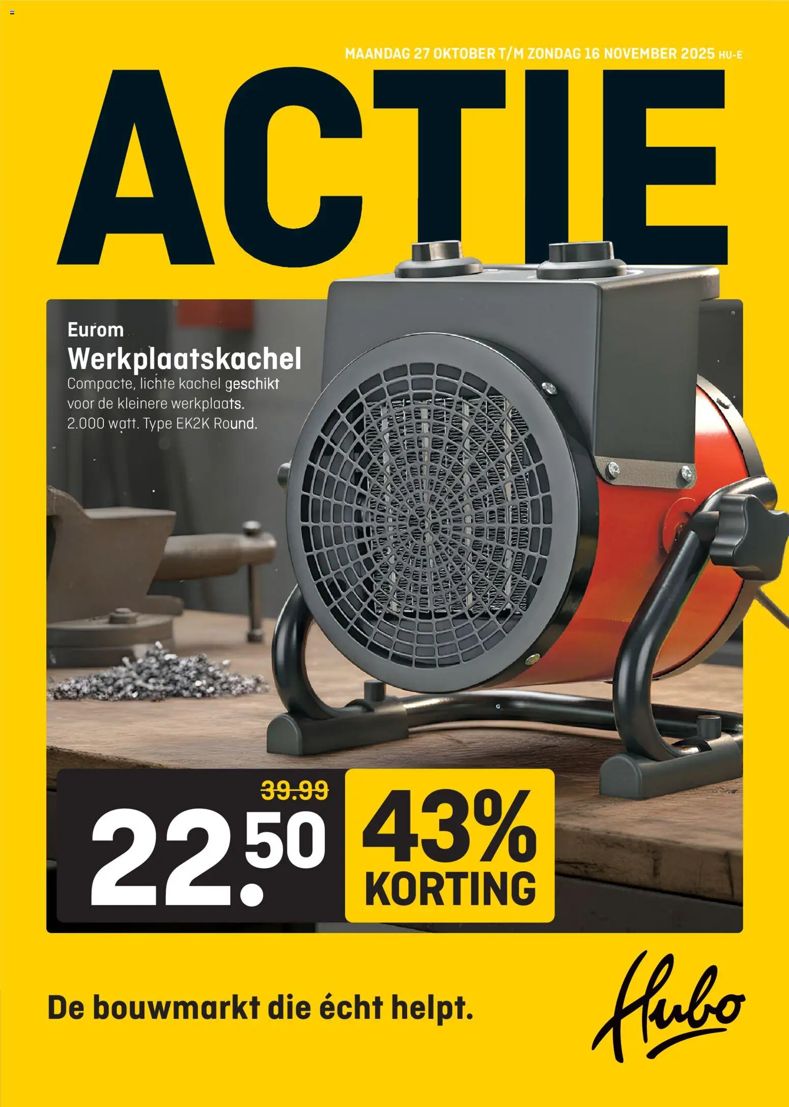 Hubo shop Folder geldig vanaf 27-10-2025 - Paginanummer 1