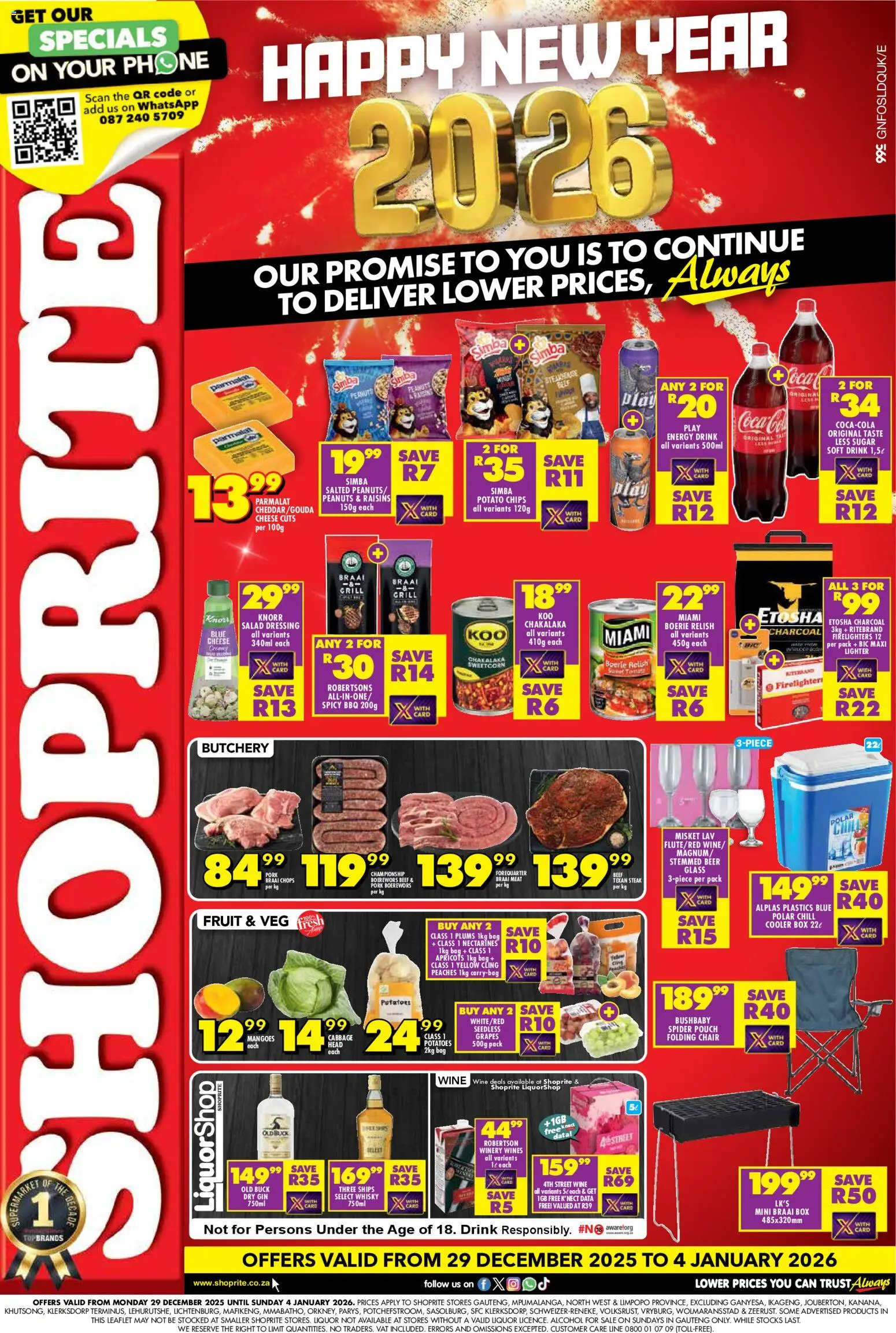 Preview of Shoprite flyer valid from 29/12/2025