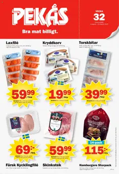 Förhandsgranska reklamblad Aktuella reklamblad Pekås från butik Pekås gäller från 04/08/2025