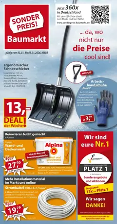 Vorschau von dem Prospekt des Geschäftes Sonderpreis Baumarkt, gültig ab dem 03.01.2026