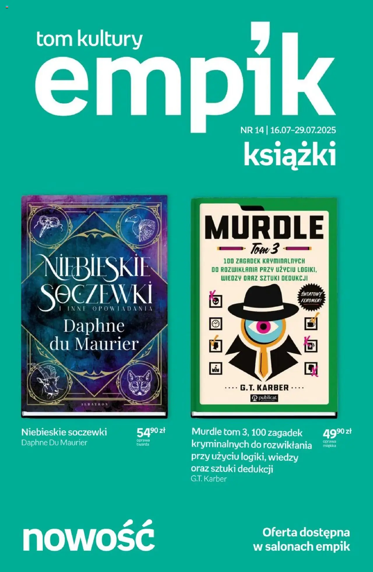 Empik Tom kultury - Książki od 16.07.2025 - Nowa Gazetka - Numer strony 1
