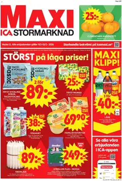 Förhandsgranska reklamblad Malmö från butik ICA Maxi gäller från 09/03/2026