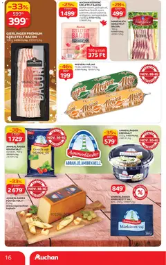 Auchan - Akciós újság Auchan megtekintése, amely érvényes 2025.11.27.-től | Oldal: 16