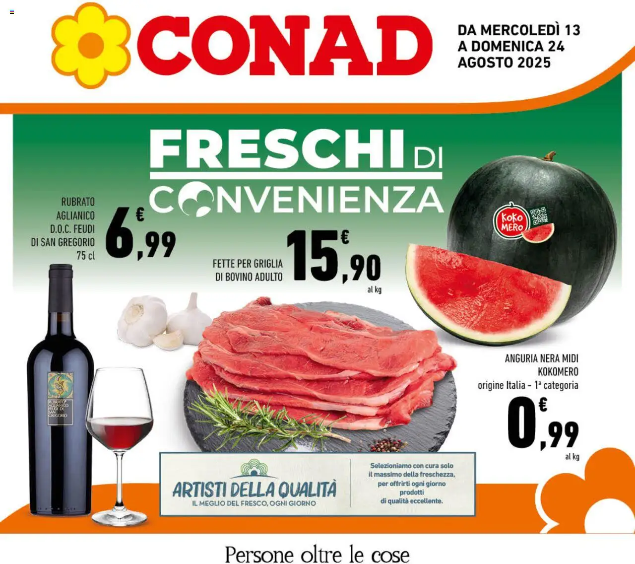 Volantino Conad valido da 13/08/2025 numero di pagina 1