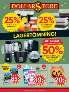 Förhandsgranska reklamblad Aktuella reklamblad Dollar Store från butik Dollar Store gäller från 22/09/2025