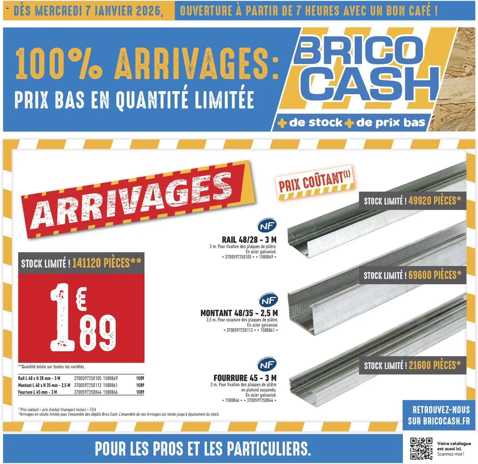 Prévisualisation de Catalogue du magasin Brico Cash formulaire valide 07/01/2026