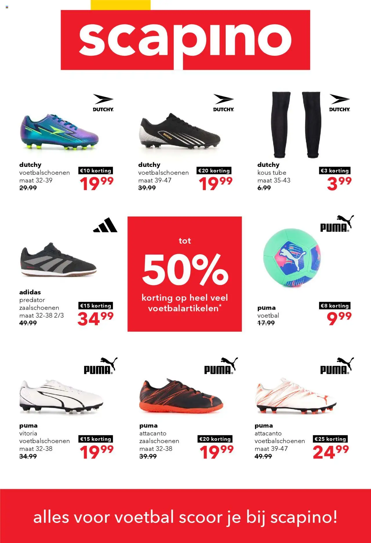 Scapino shop Voetbal actie week 37 geldig vanaf 08-09-2025 - Paginanummer 1