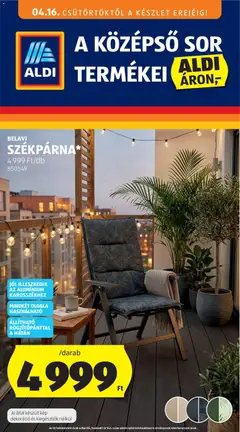 Aldi - Aldi Középső sor termékei megtekintése, amely érvényes 2026.04.16.-től