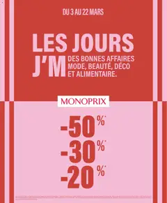 Prévisualisation de Catalogue du magasin Monoprix formulaire valide 03/03/2026