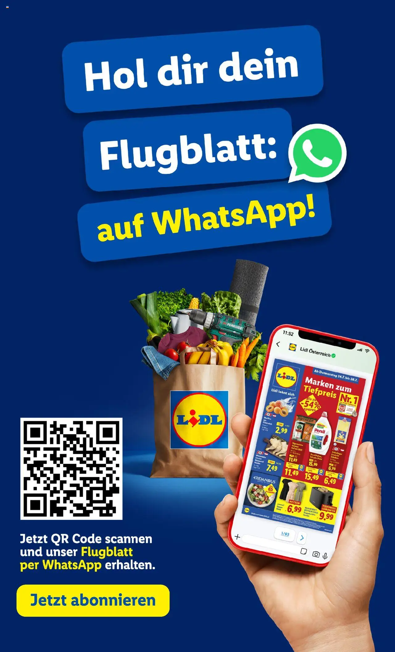  LIDL Flugblatt ab 23.07.2025 - Angebote "auf WhatsApp" - Seite 1