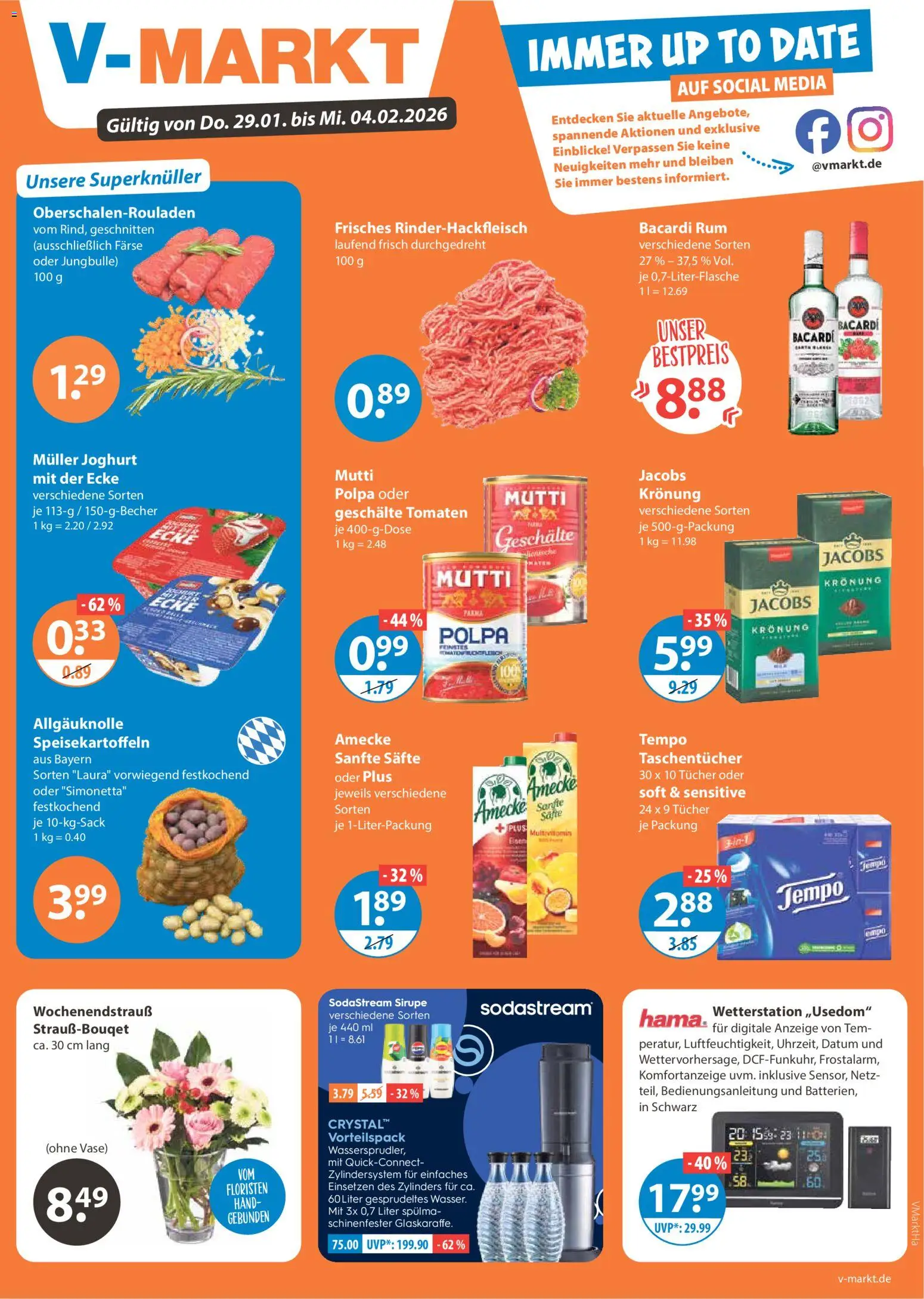 Vorschau von dem Prospekt des Geschäftes V-Markt, gültig ab dem 29.01.2026