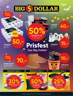 Eksempel på tilbudsavis Tilbudsavis fra butik Bigdollar gyldig fra 24/10/2025