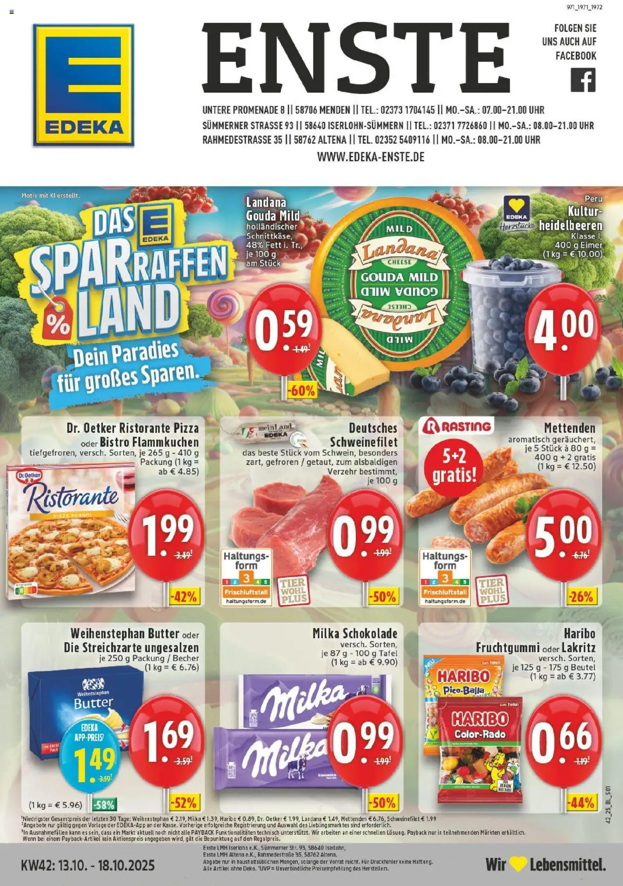 EDEKA Prospekt ab 13.10.2025 - Prospekt Iserlohn Online