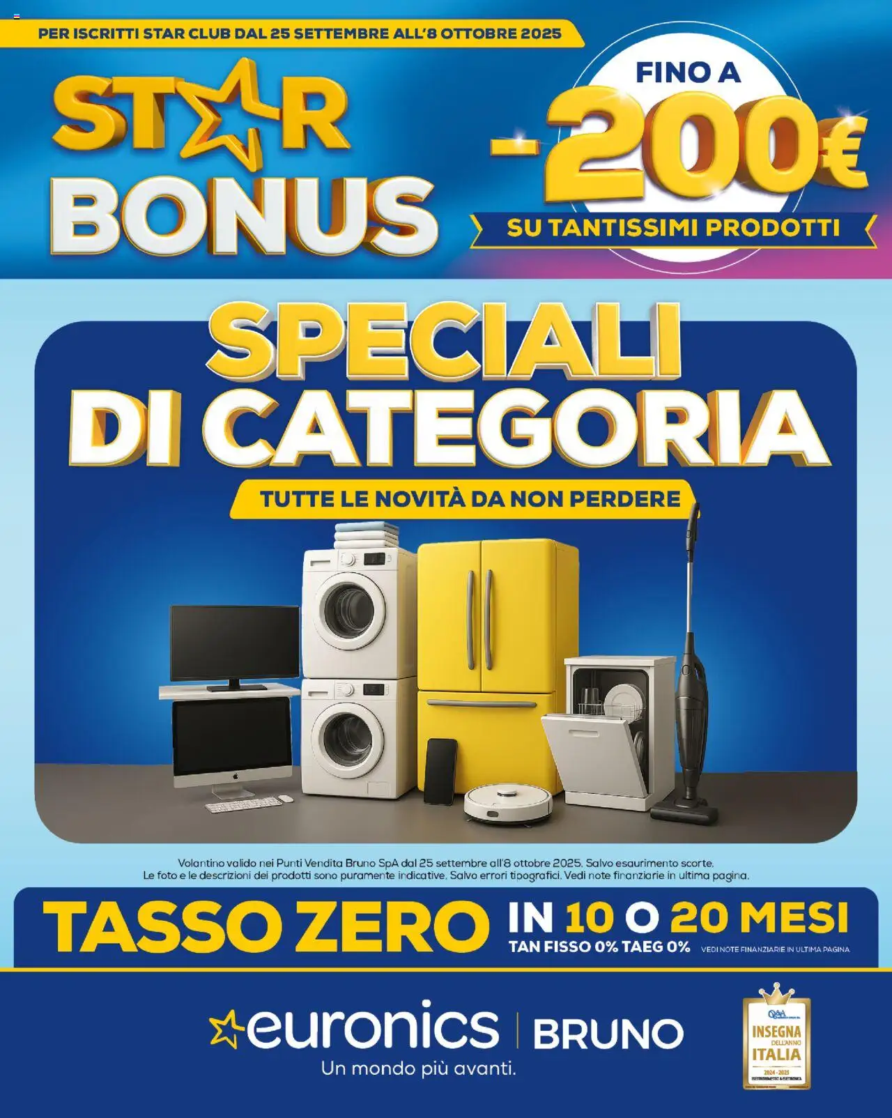 Volantino Euronics valido da 25/09/2025 numero di pagina 1
