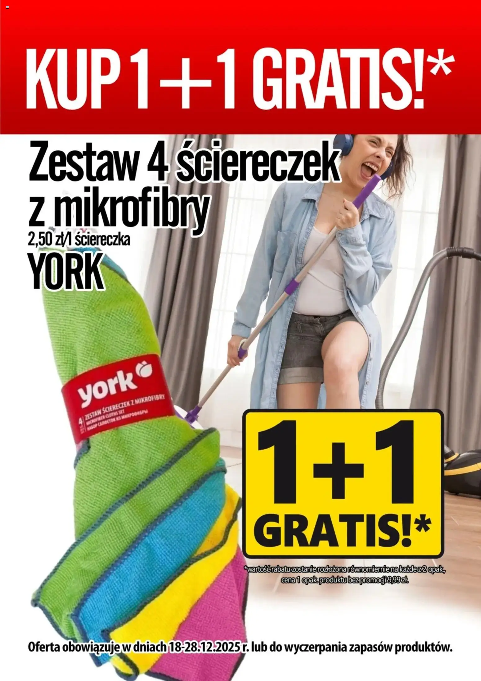 Pogląd gazetki "Promocja - 4x Ścierka Z Mikrofibry York" ze sklepu Prim Market ważnej od 18.12.2025