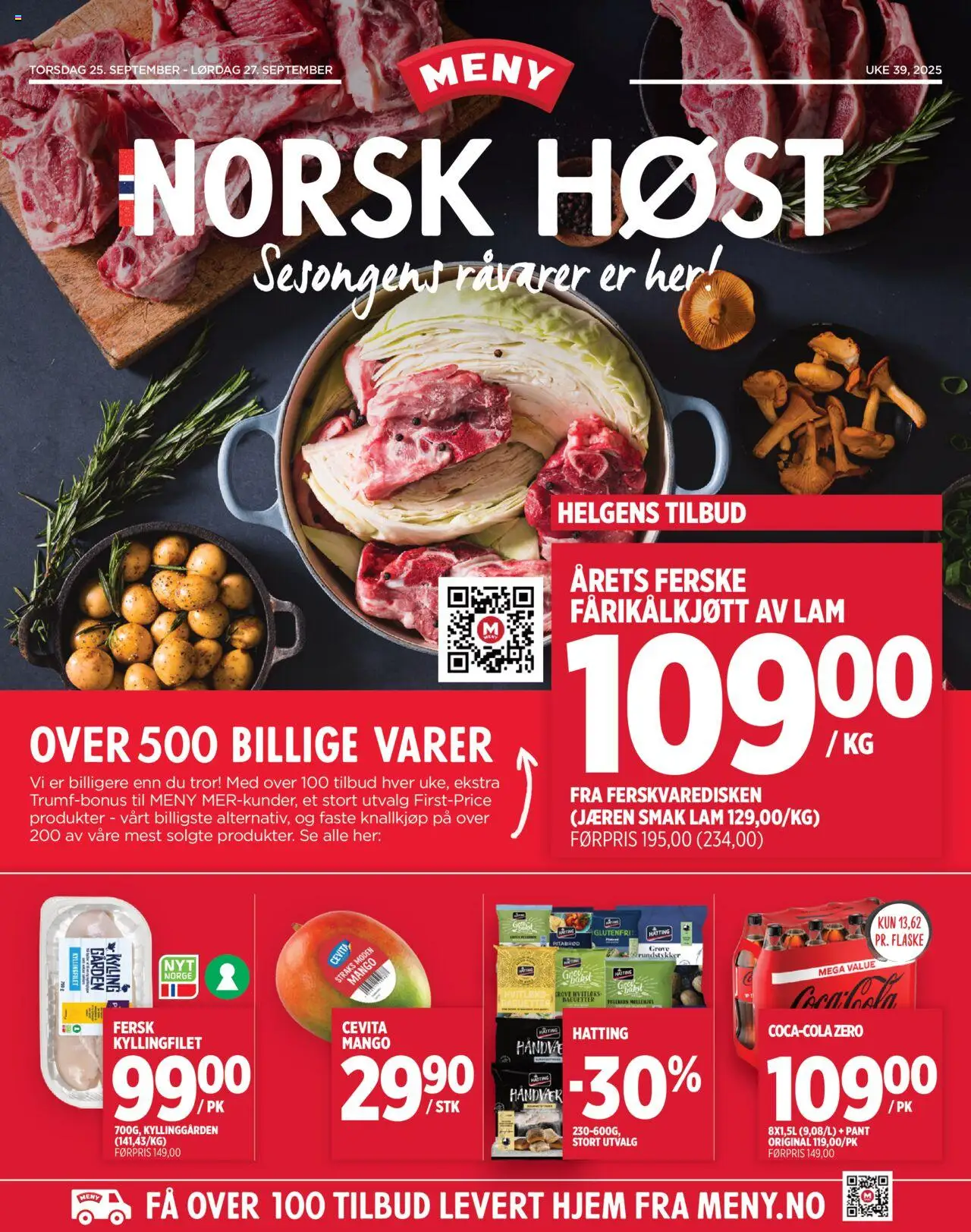 Norsk Høst Meny gyldig fra 25/09/2025 - Sidenummer 1