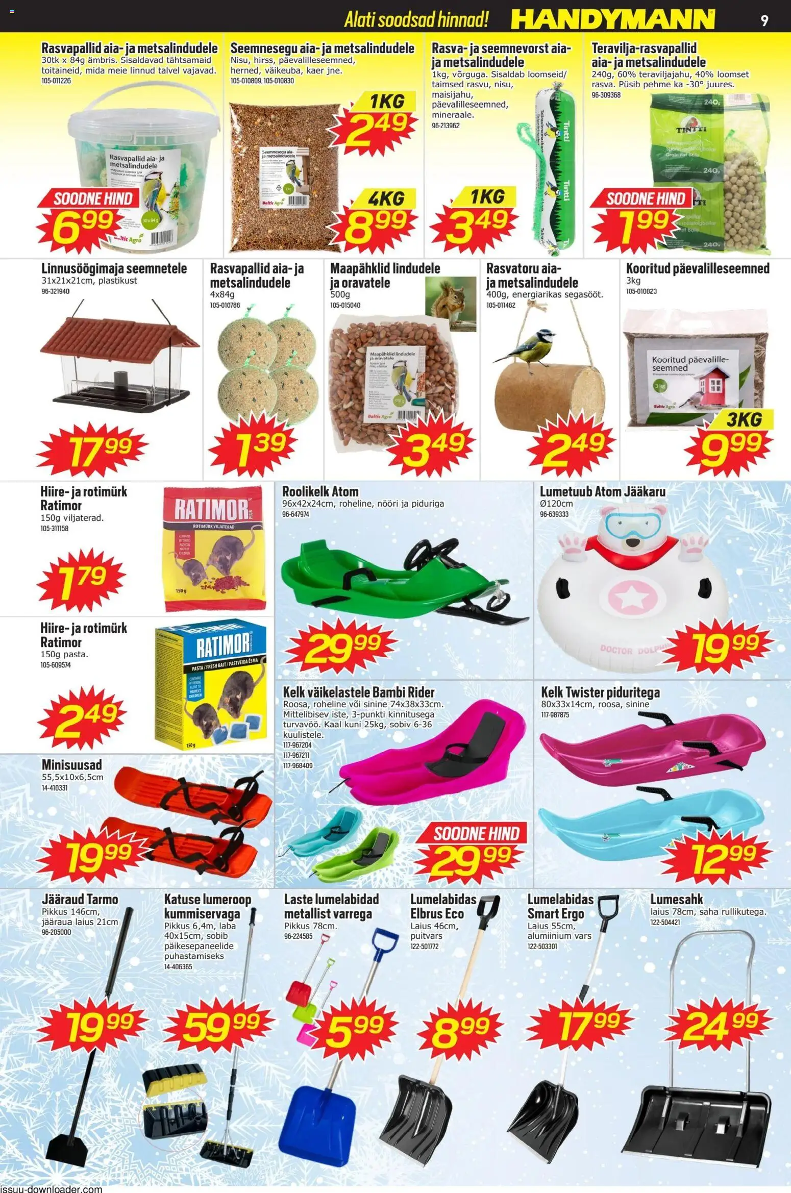 Handymann kliendilehe eelvaade alates 2026.01.03