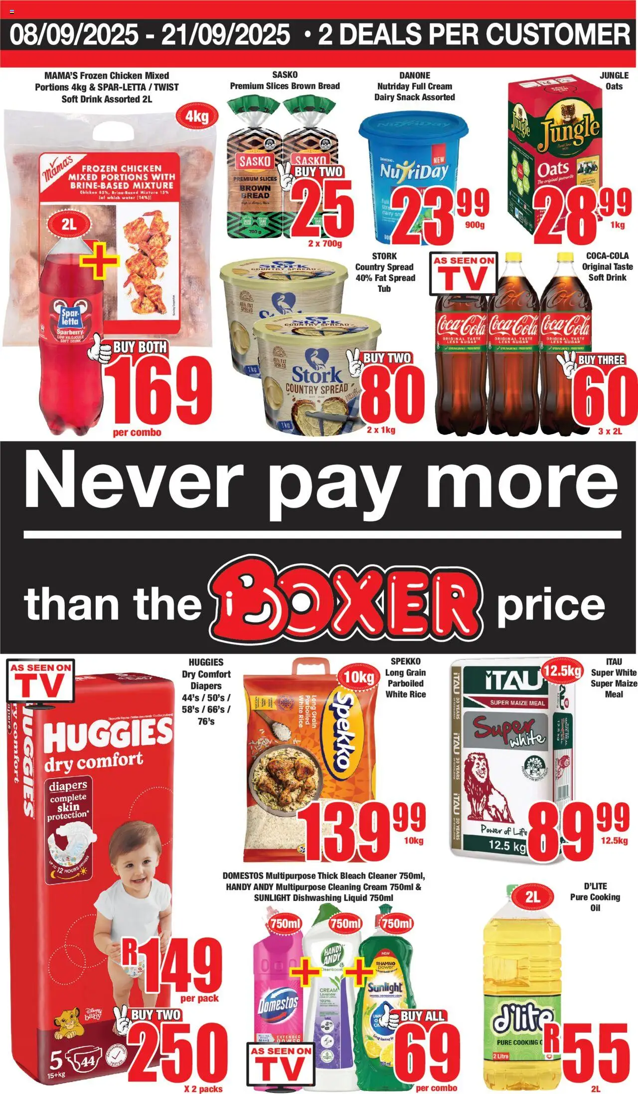 Boxer Gauteng - Specials from 08/09 - 21/09/2025 > Promotions