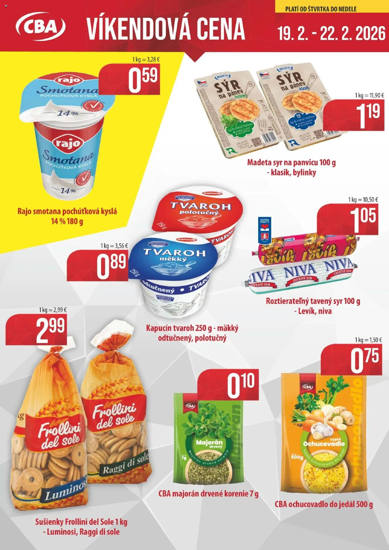 Náhľad KARMEN CBA letáku platného od 19.02.2026