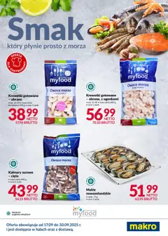Pogląd gazetki "Ryby i owoce morza" ze sklepu Makro ważnej od 17.09.2025