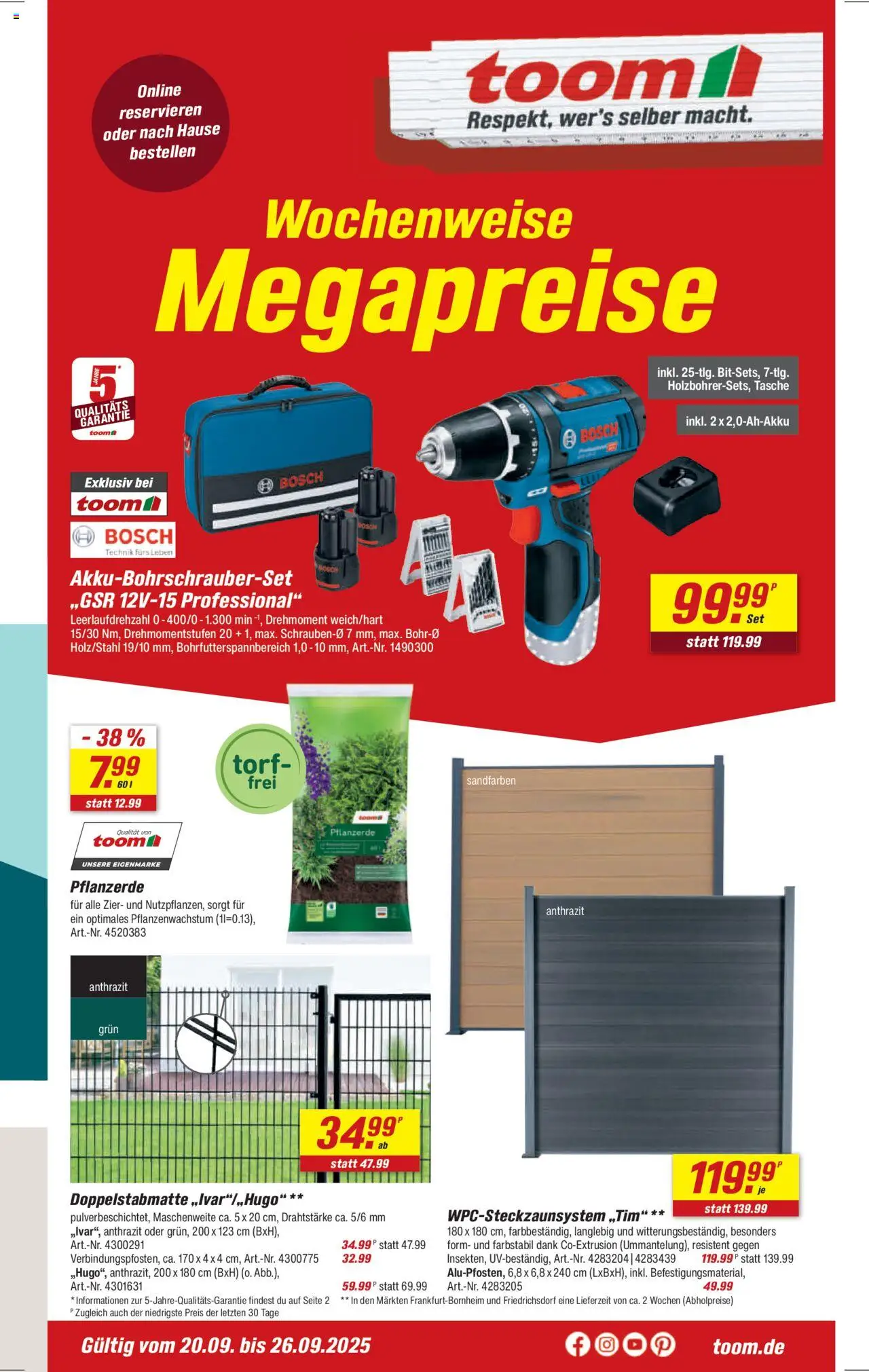 Toom Baumarkt Prospekt (vom 20.09.2025 - 26.09.2025)