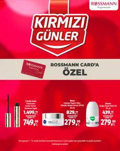 Rossmann Kırmızı Günler 01.12.2025 - Broşürünün önizlemesi