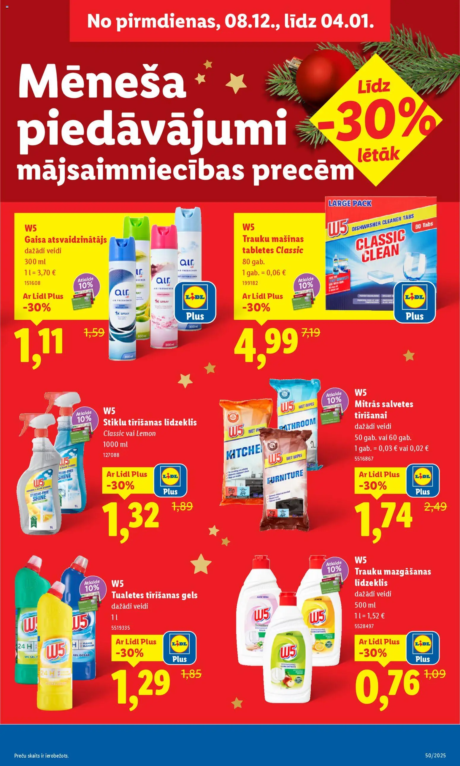 Skatīt Lidl akciju bukletu, derīgs no 2025.12.08