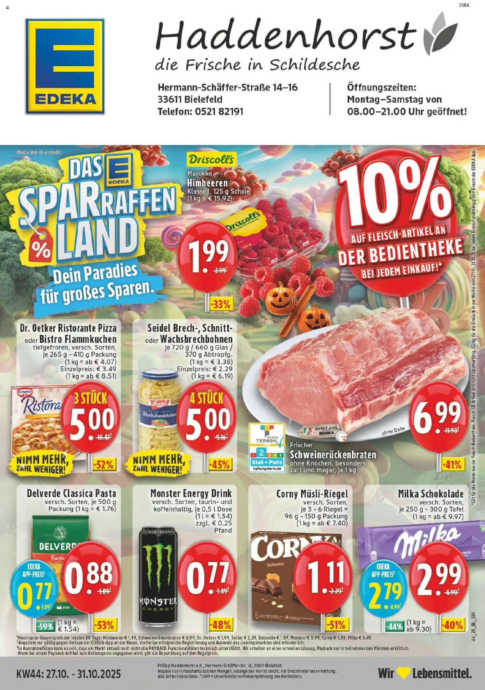 EDEKA Prospekt ab 26.10.2025 - Prospekt Bielefeld Online