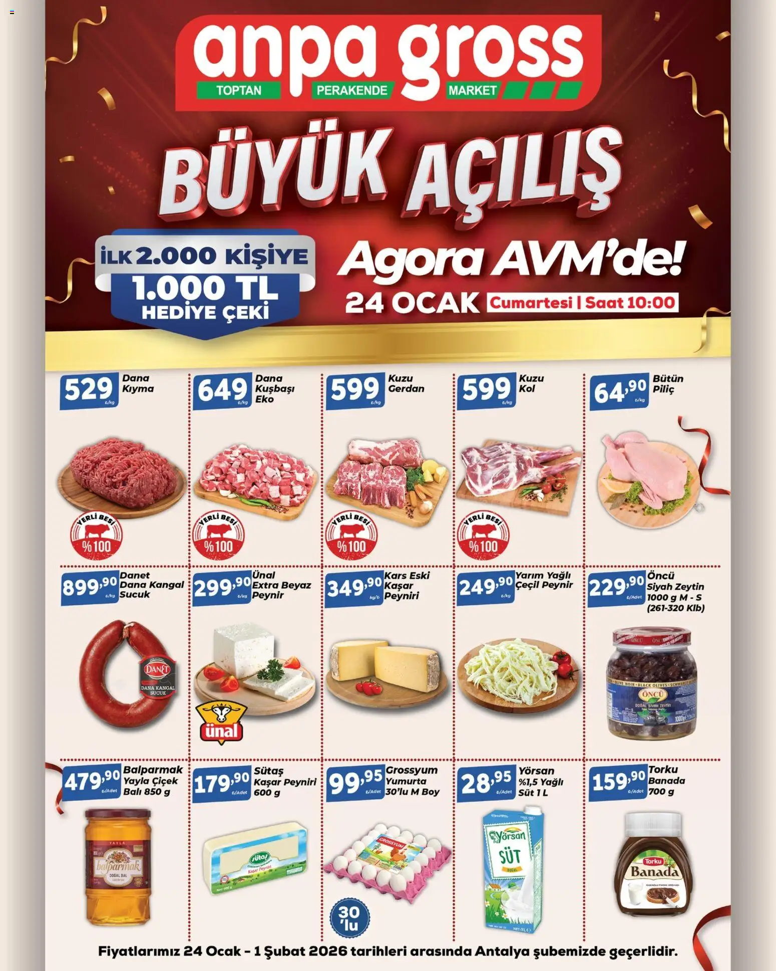 Anpa Gross Açılışa özel fırsatları kaçırma! 24.01.2026 - Broşürünün önizlemesi
