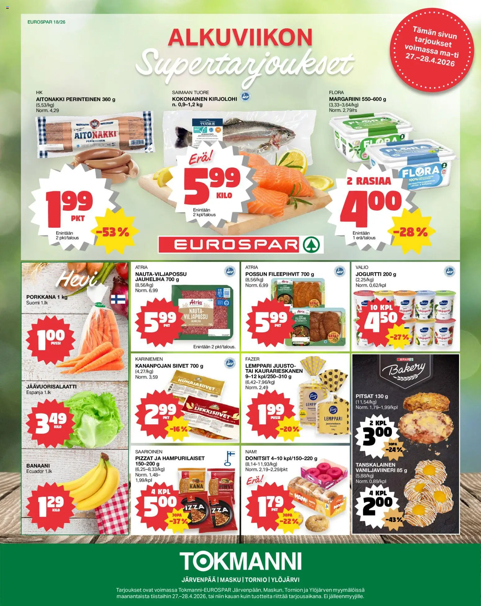 Kaupan Tokmanni Tokmanni - EUROSPAR esikatselu, voimassa 27/04/2026