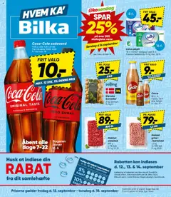 Eksempel på tilbudsavis Tilbudsavis fra butik Bilka gyldig fra 12/09/2025